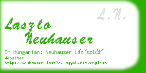 laszlo neuhauser business card